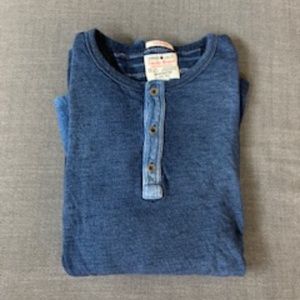 Lucky Long sleeve blue ombre shirt